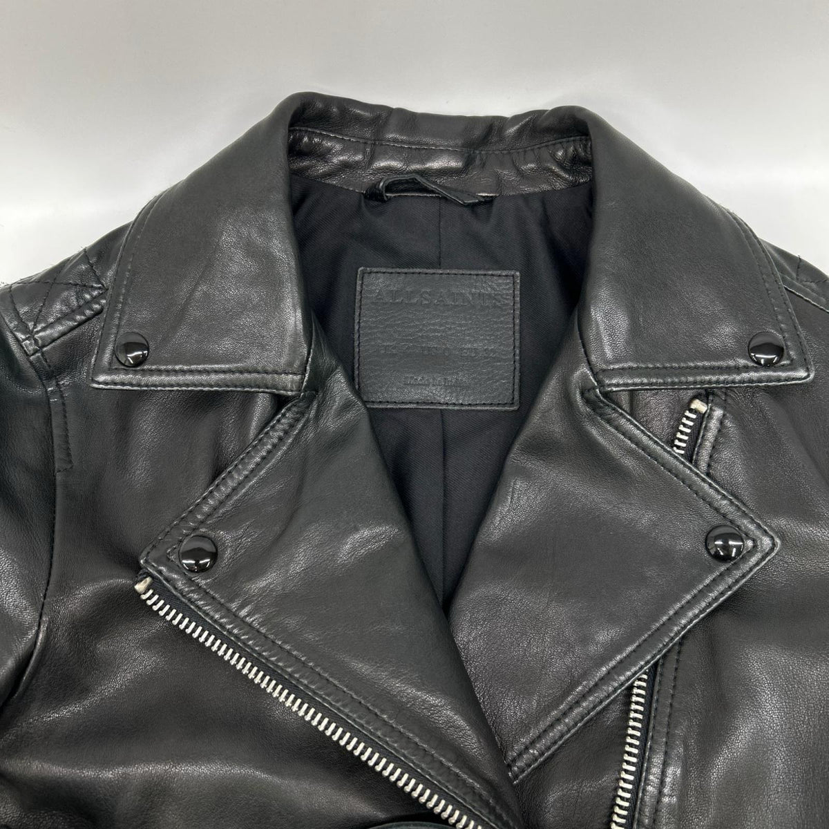 All Saints オールセインツ ブラック シープスキン ダブルライダースジャケット ジャケット