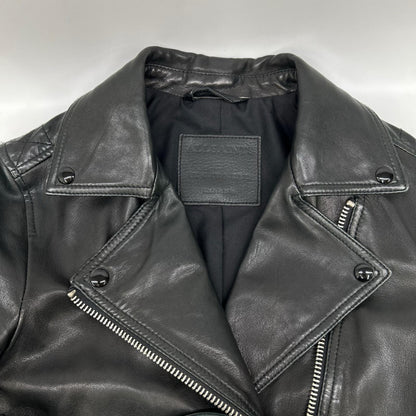 All Saints オールセインツ ブラック シープスキン ダブルライダースジャケット ジャケット