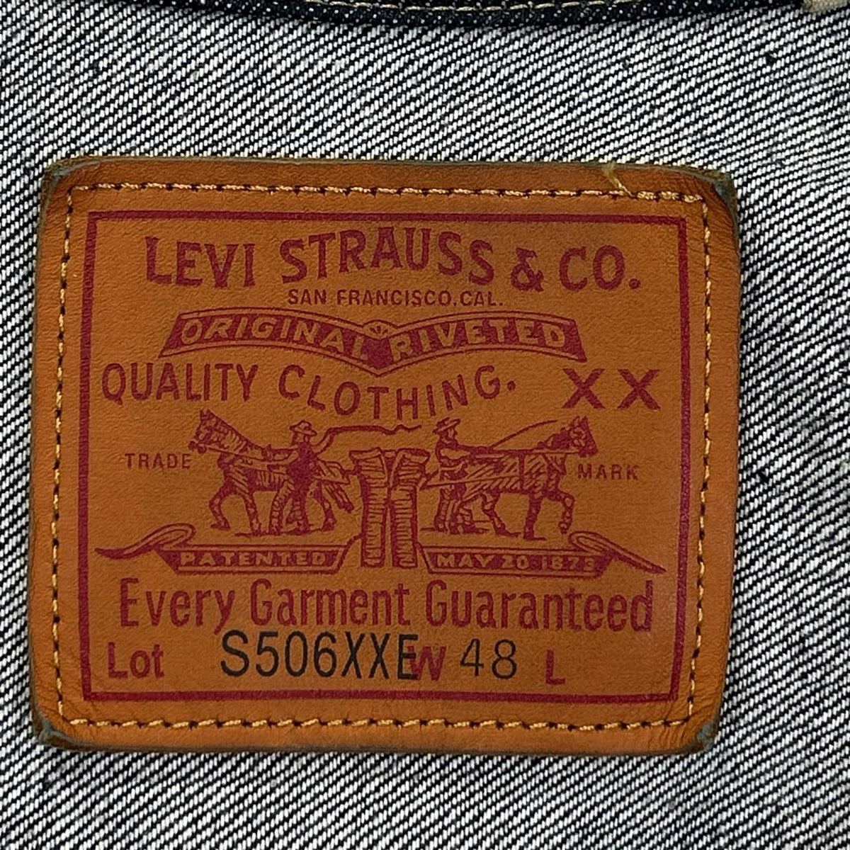 LEVI'S リーバイス 【LVC】0039S-0000 インディゴ S506XXE WWII TRUCKER LVC WWII RIGID デニムジャケット ジャケット