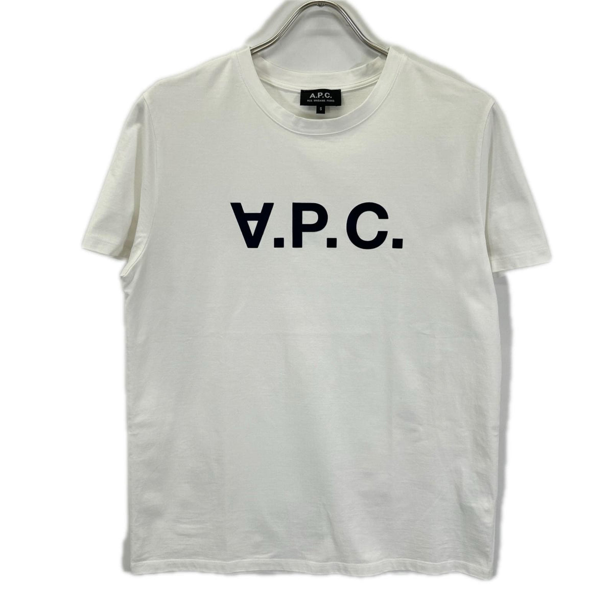 A.P.C. アーペーセー 25082-1-97261 ホワイト 反転ロゴ Tシャツ トップス