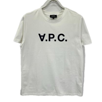 A.P.C. アーペーセー 25082-1-97261 ホワイト 反転ロゴ Tシャツ トップス