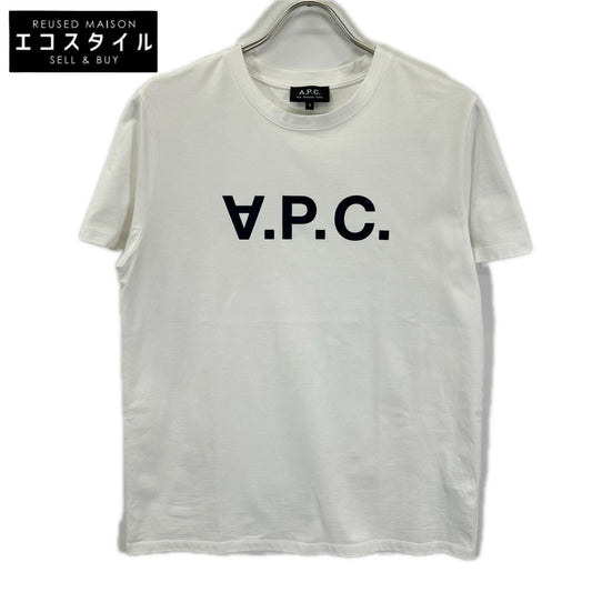 A.P.C. アーペーセー 25082-1-97261 ホワイト 反転ロゴ Tシャツ トップス