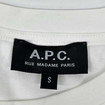 A.P.C. アーペーセー 25082-1-97261 ホワイト 反転ロゴ Tシャツ トップス