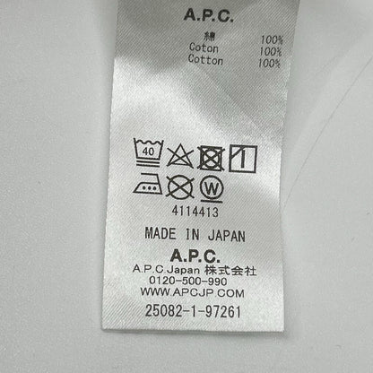 A.P.C. アーペーセー 25082-1-97261 ホワイト 反転ロゴ Tシャツ トップス