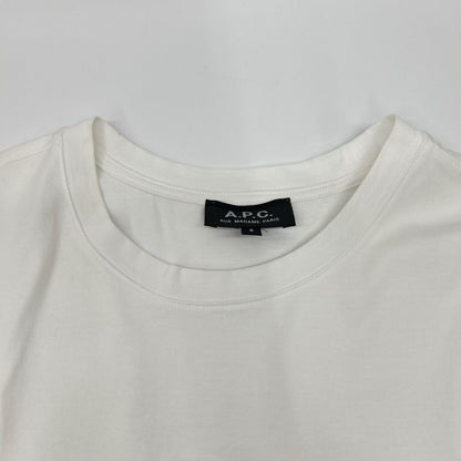 A.P.C. アーペーセー 25082-1-97261 ホワイト 反転ロゴ Tシャツ トップス
