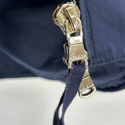 MONCLER モンクレール 14年製 BONNARD ネイビー フリル裾 ナイロンコート コート