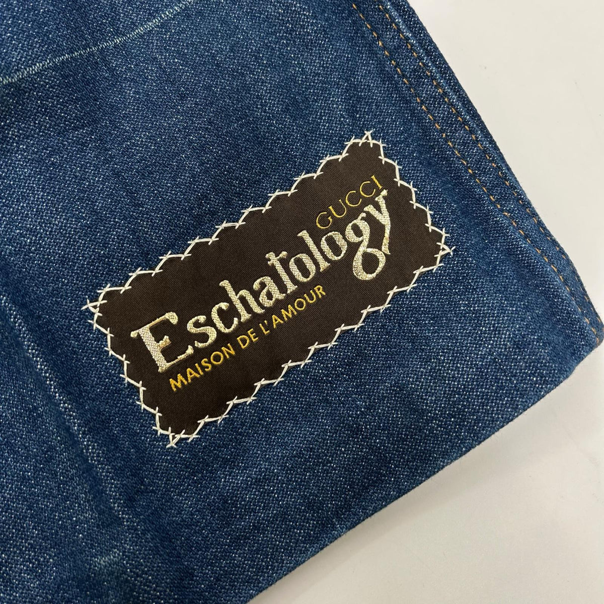 GUCCI グッチ 653001 XDBL9 インディゴ Eschatology フレアデニムパンツ ボトムス