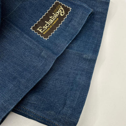 GUCCI グッチ 653001 XDBL9 インディゴ Eschatology フレアデニムパンツ ボトムス