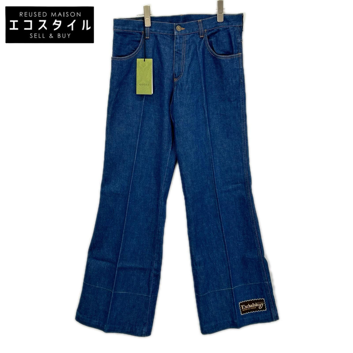 GUCCI グッチ 653001 XDBL9 インディゴ Eschatology フレアデニムパンツ ボトムス