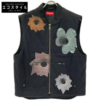 Supreme シュプリーム 22SS ブラック Nate Lowman Work Vest/フルジップ ベスト ベスト