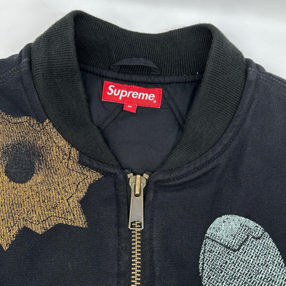 Supreme シュプリーム 22SS ブラック Nate Lowman Work Vest/フルジップ ベスト ベスト