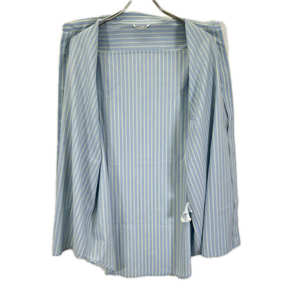 AURALEE オーラリー 26SS A26SS01WW ブルー SUPER FINE WOOL STRIPE SHIRT トップス