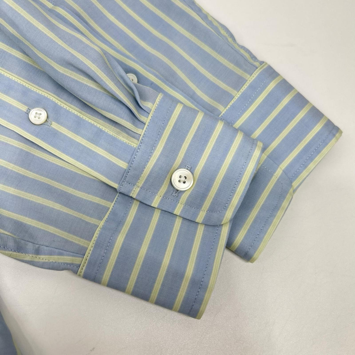 AURALEE オーラリー 26SS A26SS01WW ブルー SUPER FINE WOOL STRIPE SHIRT トップス