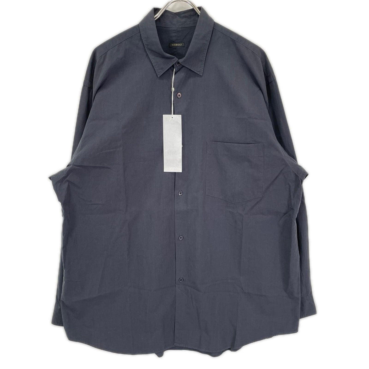 COMOLI コモリ 26AW E03-02001 ネイビー コモリシャツ トップス