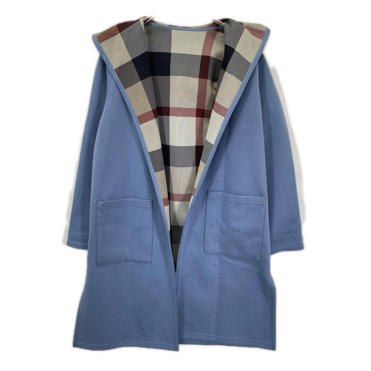 BLUE LABEL CRESTBRIDGE ブルーレーベルクレストブリッジ 55F03-302-20 ブルー リバーシブル ダンボールカーディガン トップス