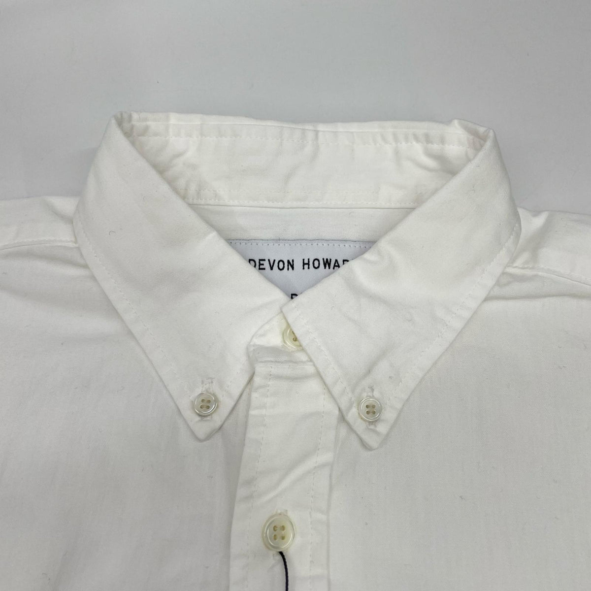 RHC アールエイチシー 【Devon Howard for RHC】4320700267 ホワイト シャンブレー ボタンダウン シャツ トップス