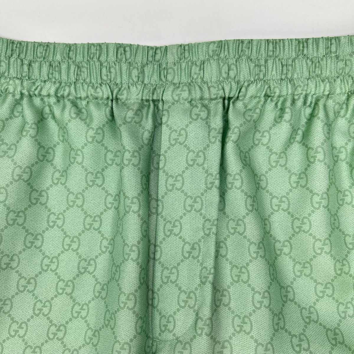 GUCCI グッチ ×ヒグチユウコ 日本限定 864050 ZAUTT グリーン GG総柄 シルクツイル ショートパンツ ボトムス