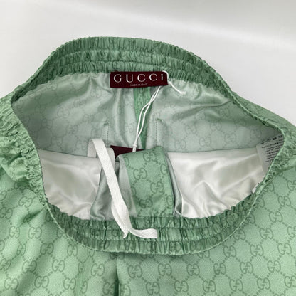 GUCCI グッチ ×ヒグチユウコ 日本限定 864050 ZAUTT グリーン GG総柄 シルクツイル ショートパンツ ボトムス