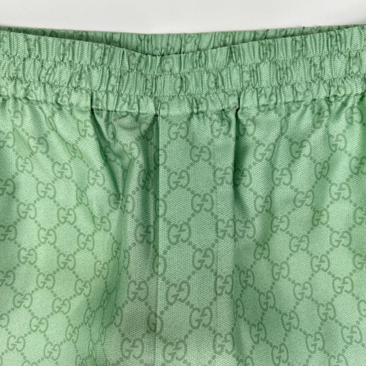 GUCCI グッチ ×ヒグチユウコ 日本限定 864050 ZAUTT グリーン GG総柄 シルクツイル ショートパンツ ボトムス