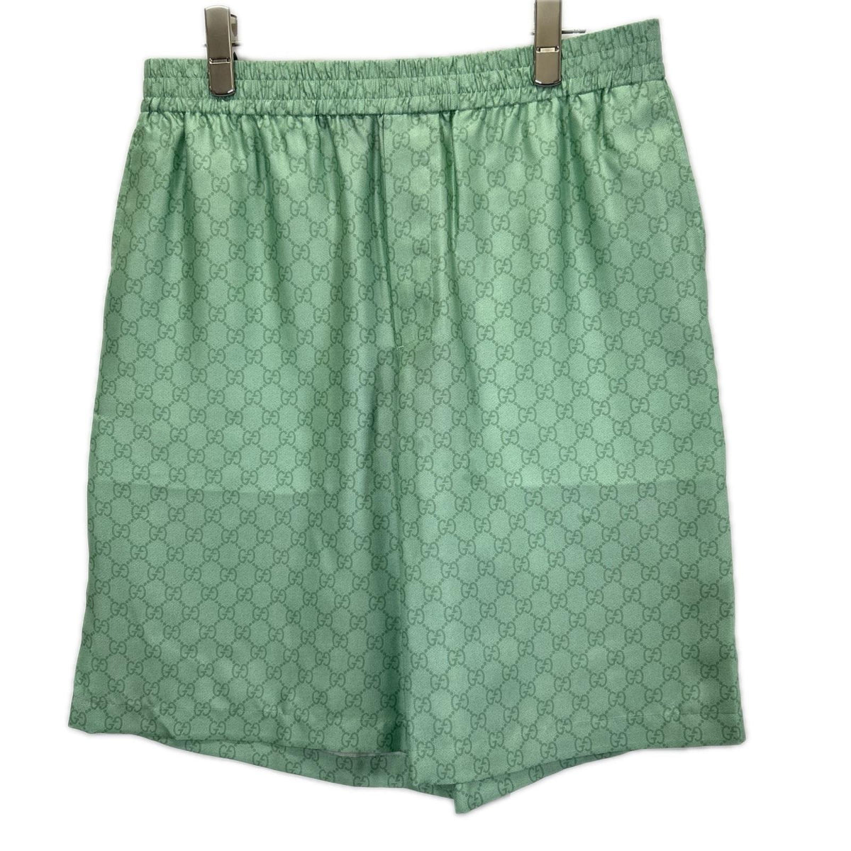 GUCCI グッチ ×ヒグチユウコ 日本限定 864050 ZAUTT グリーン GG総柄 シルクツイル ショートパンツ ボトムス