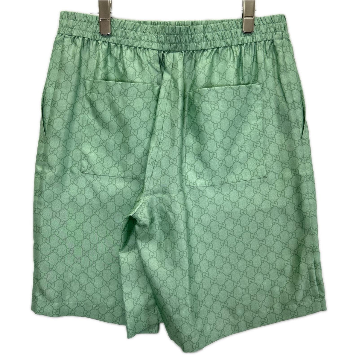 GUCCI グッチ ×ヒグチユウコ 日本限定 864050 ZAUTT グリーン GG総柄 シルクツイル ショートパンツ ボトムス