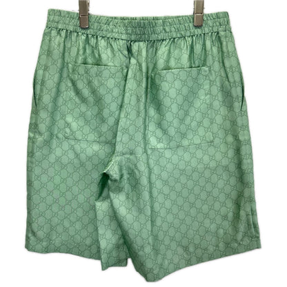 GUCCI グッチ ×ヒグチユウコ 日本限定 864050 ZAUTT グリーン GG総柄 シルクツイル ショートパンツ ボトムス