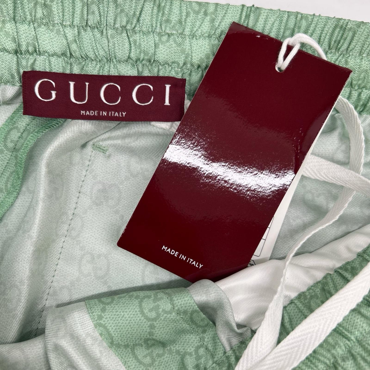 GUCCI グッチ ×ヒグチユウコ 日本限定 864050 ZAUTT グリーン GG総柄 シルクツイル ショートパンツ ボトムス