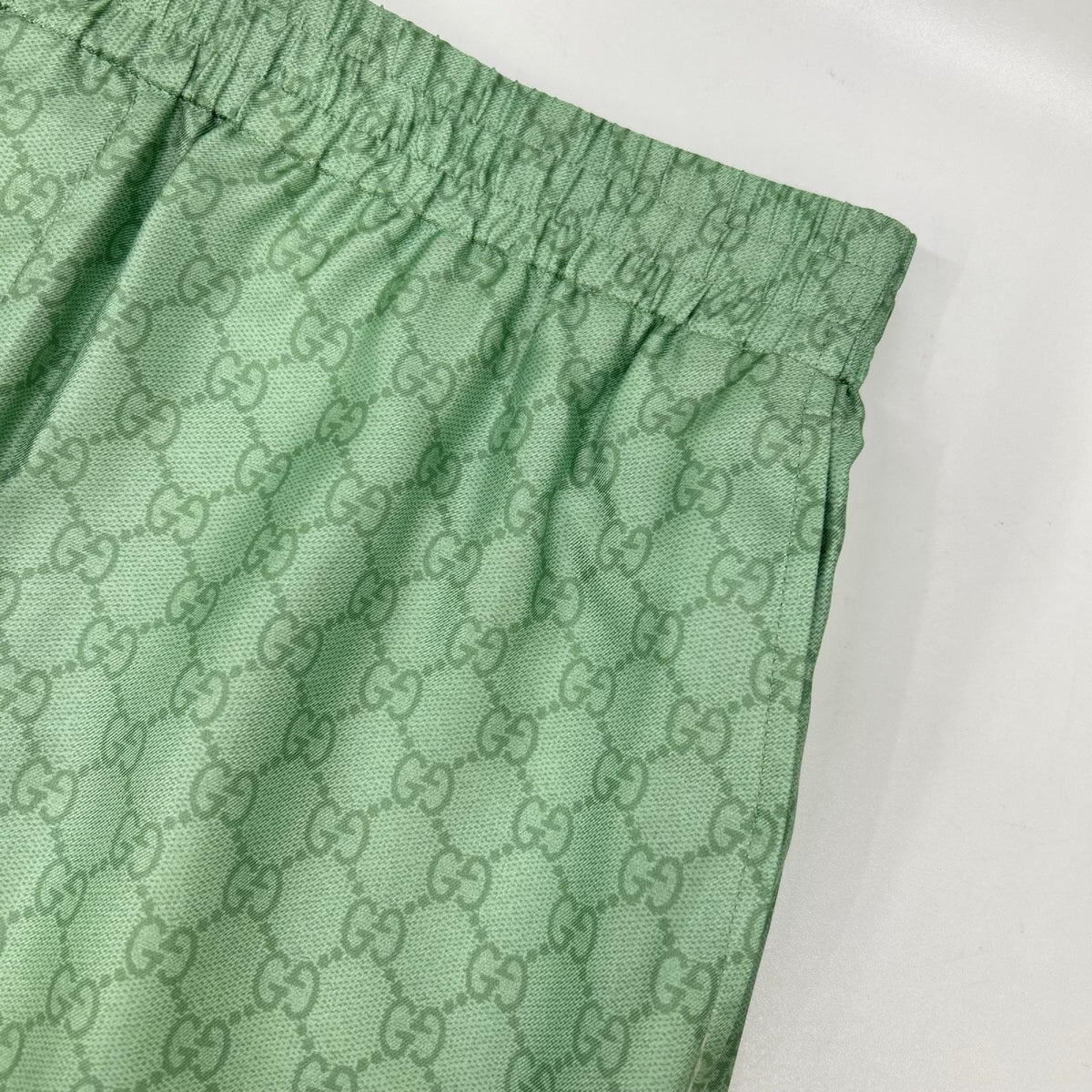 GUCCI グッチ ×ヒグチユウコ 日本限定 864050 ZAUTT グリーン GG総柄 シルクツイル ショートパンツ ボトムス