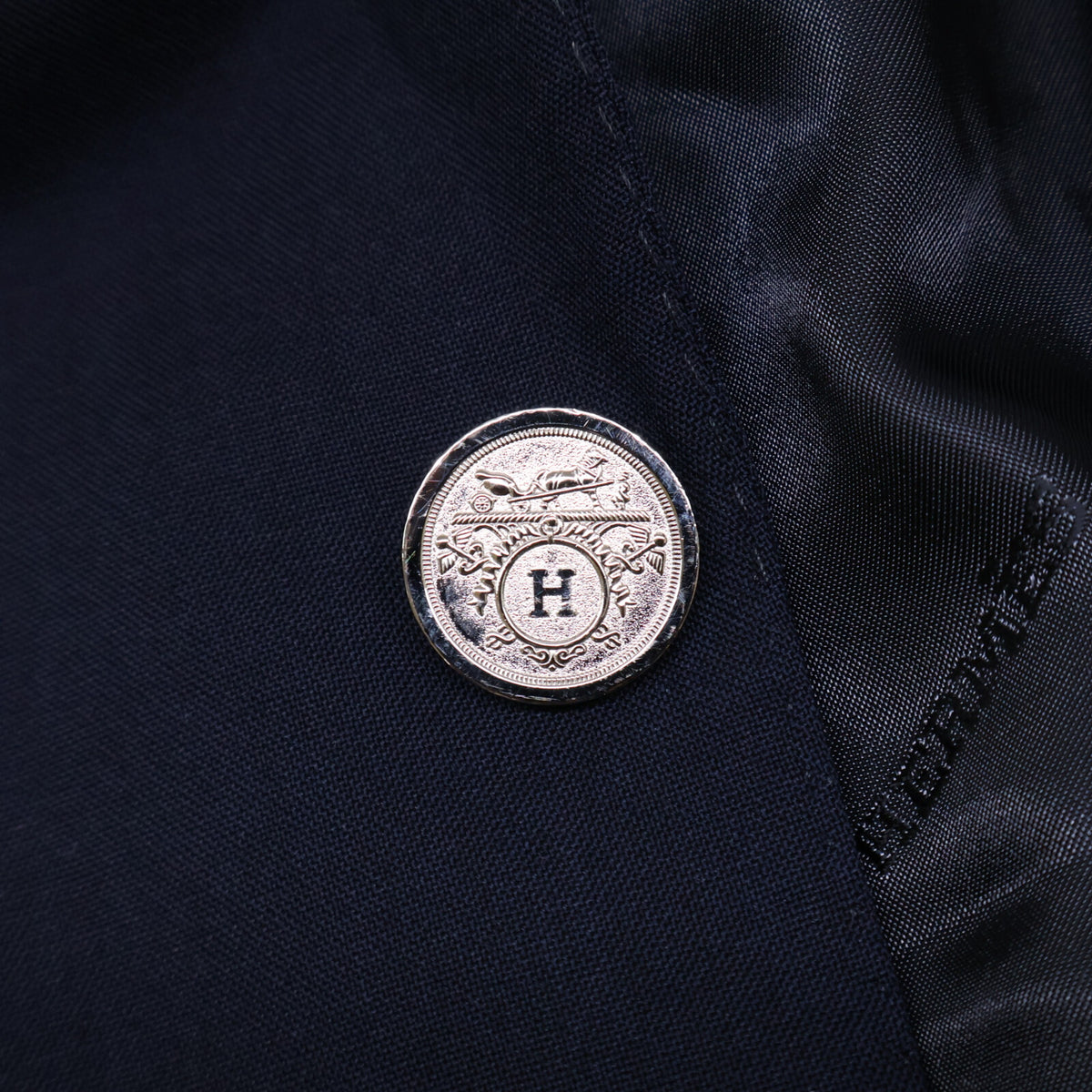 HERMES エルメス 【美品】G9200P エクスリブリスボタン ノッチドラペル テーラードジャケット ジャケット