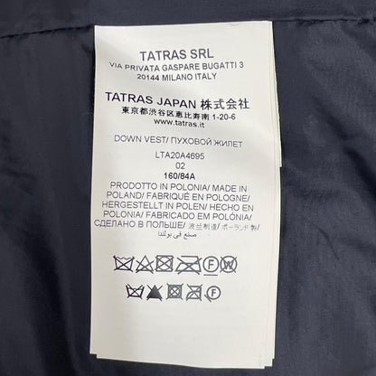 TATRAS タトラス LTA20A4695 ブラック ORSIERA/オルシエラ ファー付き ダウンベスト ベスト