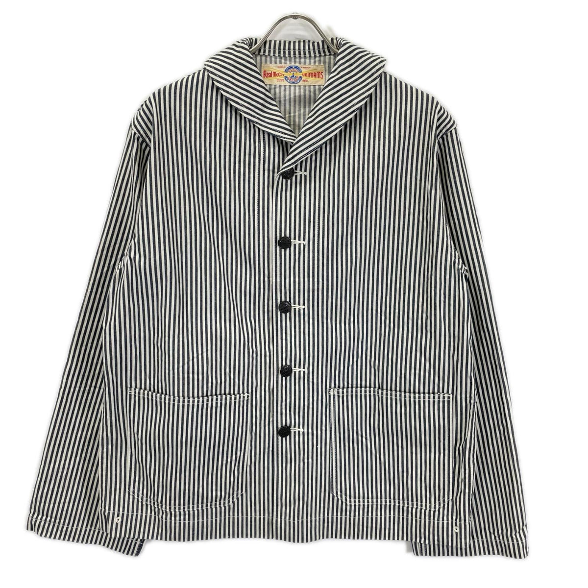 THE REAL MCCOY'S ザリアルマッコイズ MJ26004 NXSX60826 ホワイト×ネイビー U.S. NAVY STRIPED DUNGAREE JUMPER ジャケット