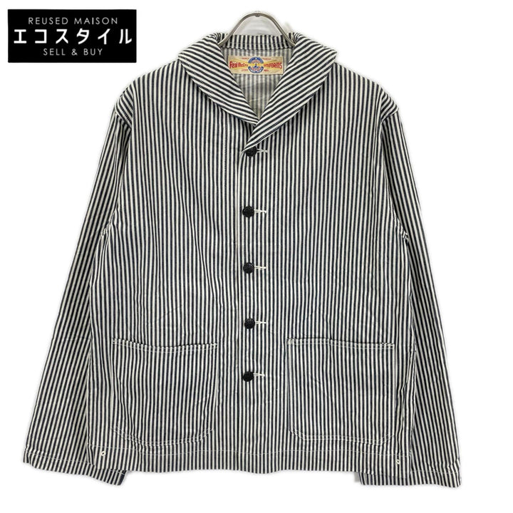 THE REAL MCCOY'S ザリアルマッコイズ MJ26004 NXSX60826 ホワイト×ネイビー U.S. NAVY STRIPED DUNGAREE JUMPER ジャケット