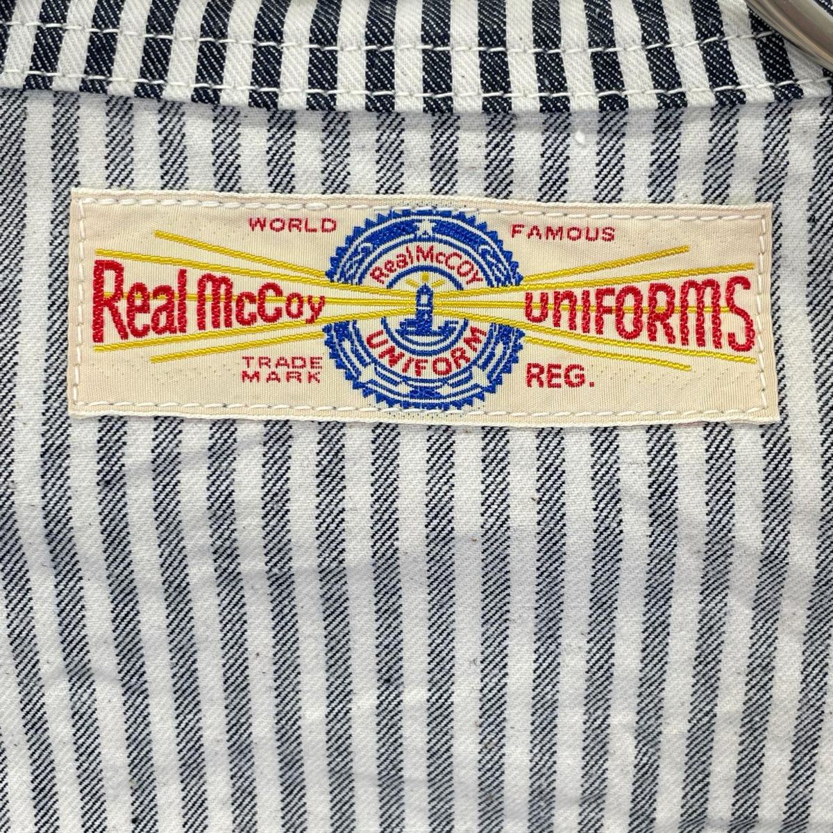 THE REAL MCCOY'S ザリアルマッコイズ MJ26004 NXSX60826 ホワイト×ネイビー U.S. NAVY STRIPED DUNGAREE JUMPER ジャケット