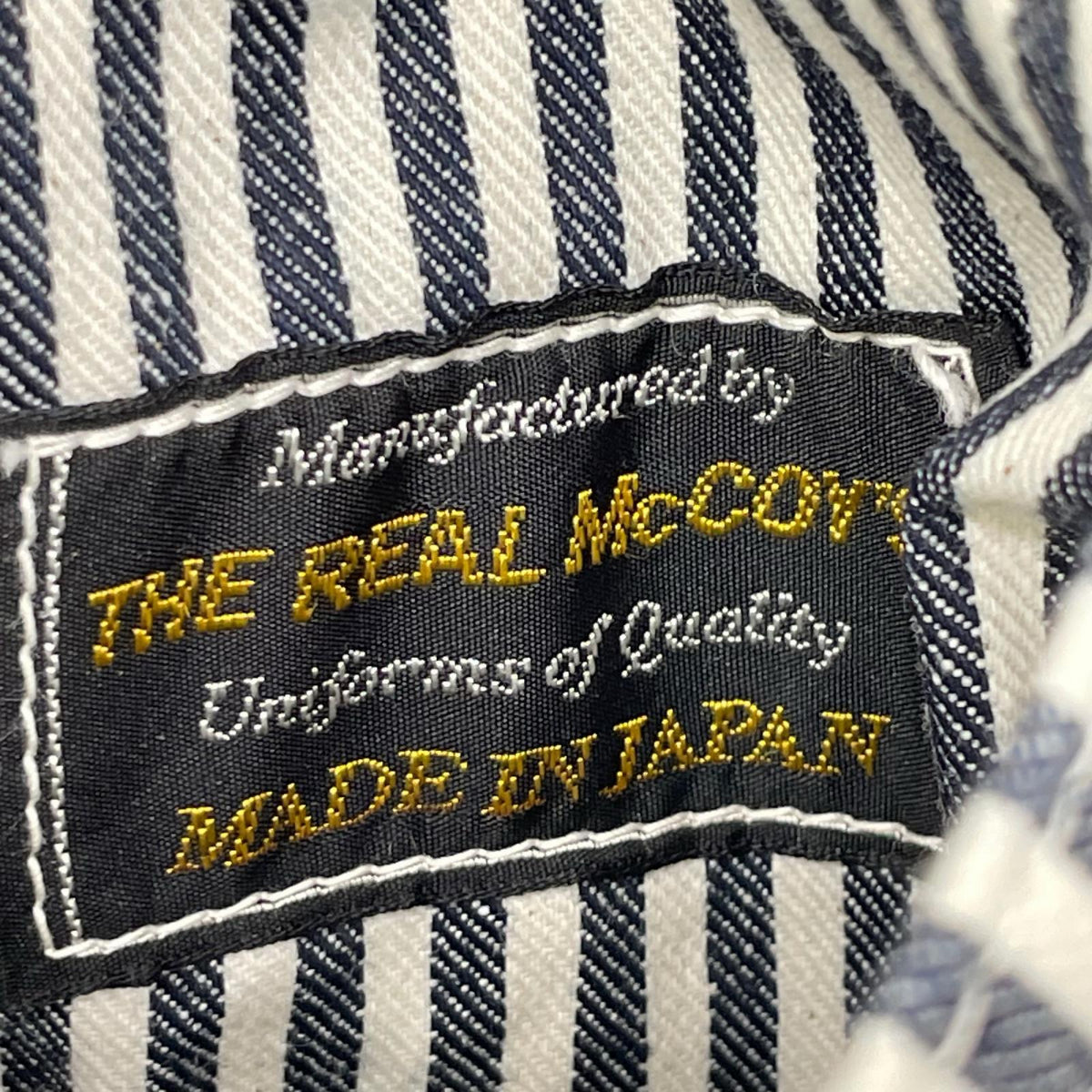 THE REAL MCCOY'S ザリアルマッコイズ MJ26004 NXSX60826 ホワイト×ネイビー U.S. NAVY STRIPED DUNGAREE JUMPER ジャケット