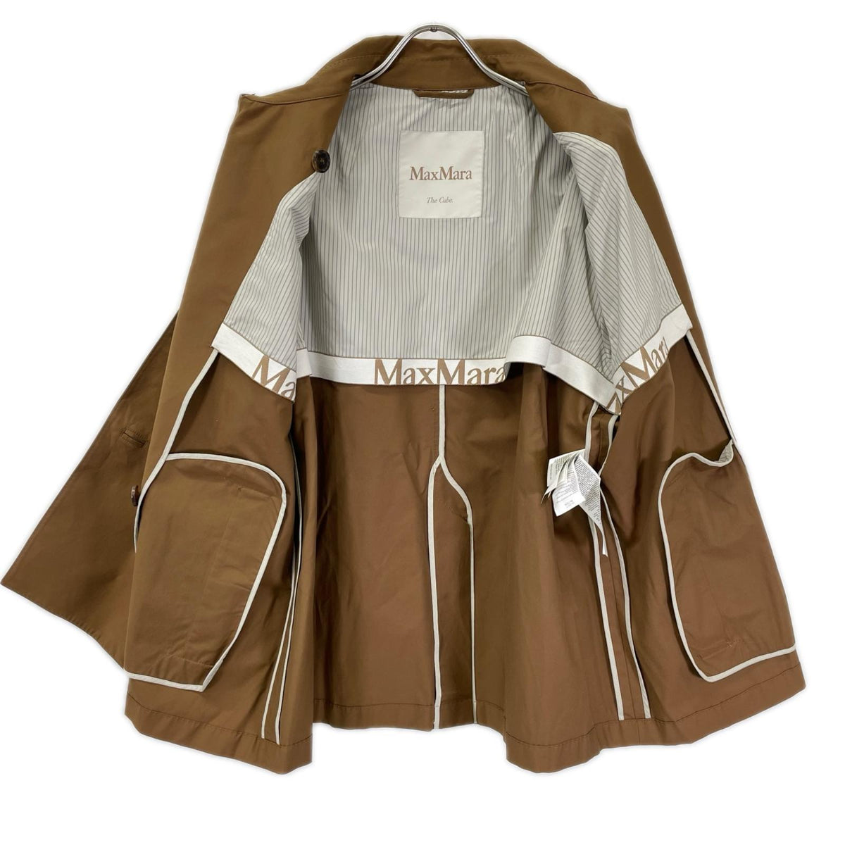 Max Mara マックスマーラ 【THE CUBE】ブラウン MTCZENO/ゼノ ショートトレンチコート コート