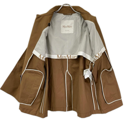 Max Mara マックスマーラ 【THE CUBE】ブラウン MTCZENO/ゼノ ショートトレンチコート コート