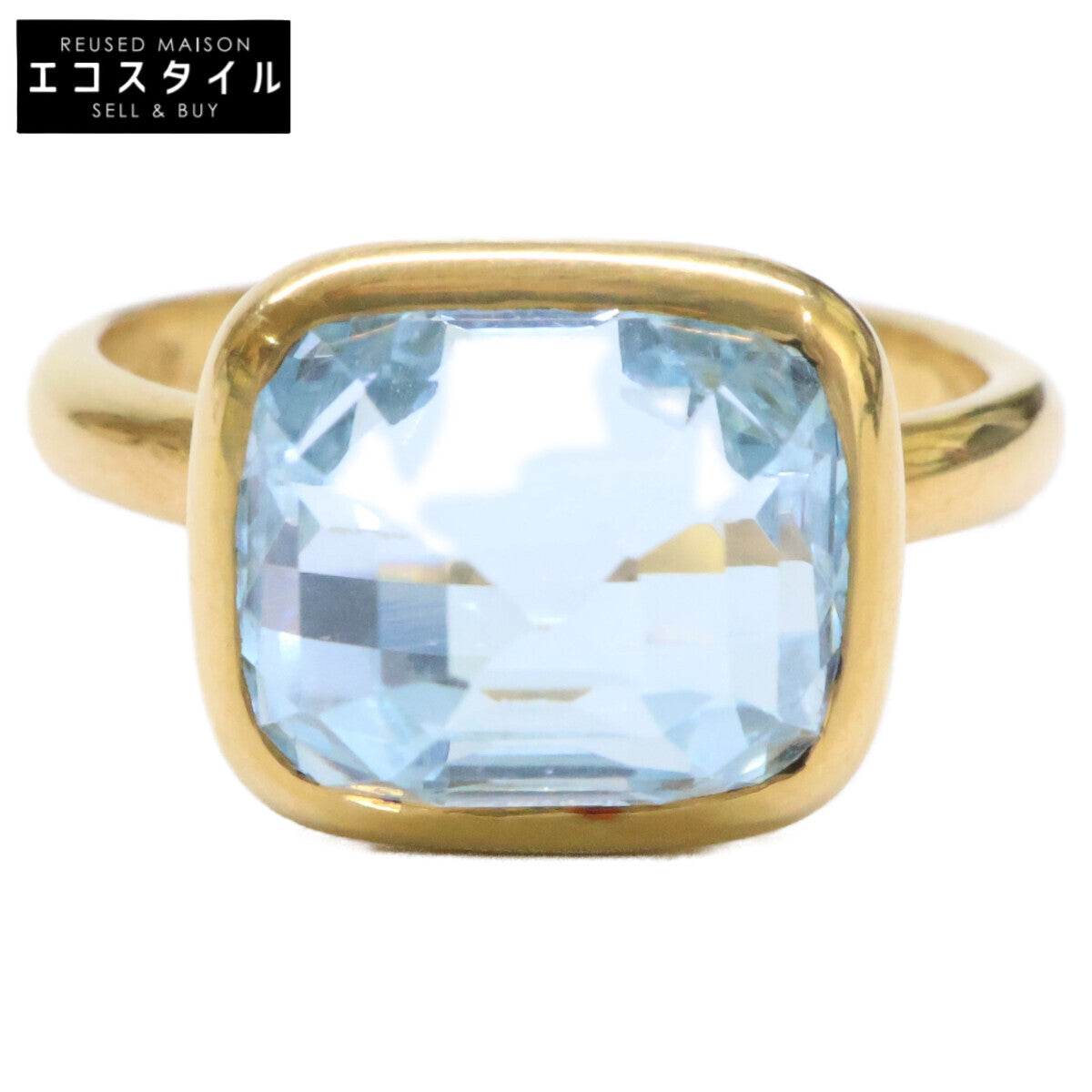 Marie-Helene de Taillac マリーエレーヌドゥタイヤック 初期 22K アクアマリン プリンセス リング 指輪