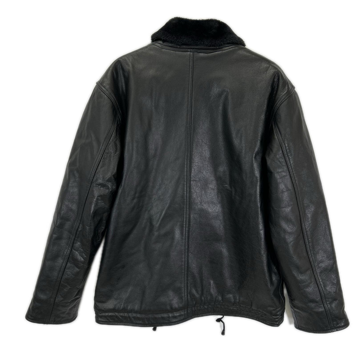 HORN WORKS ホーンワークス ブラック バッファローレザー N-1 デッキジャケット ジャケット