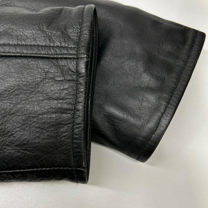 HORN WORKS ホーンワークス ブラック バッファローレザー N-1 デッキジャケット ジャケット