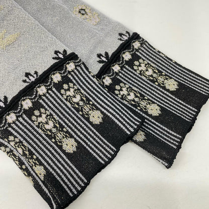 Mame Kurogouchi マメクロゴウチ 26SS MM26SS-KN087 ブラック Layered Jacquard Knit Cardigan/レイヤードジャガードニットカーディガン トップス