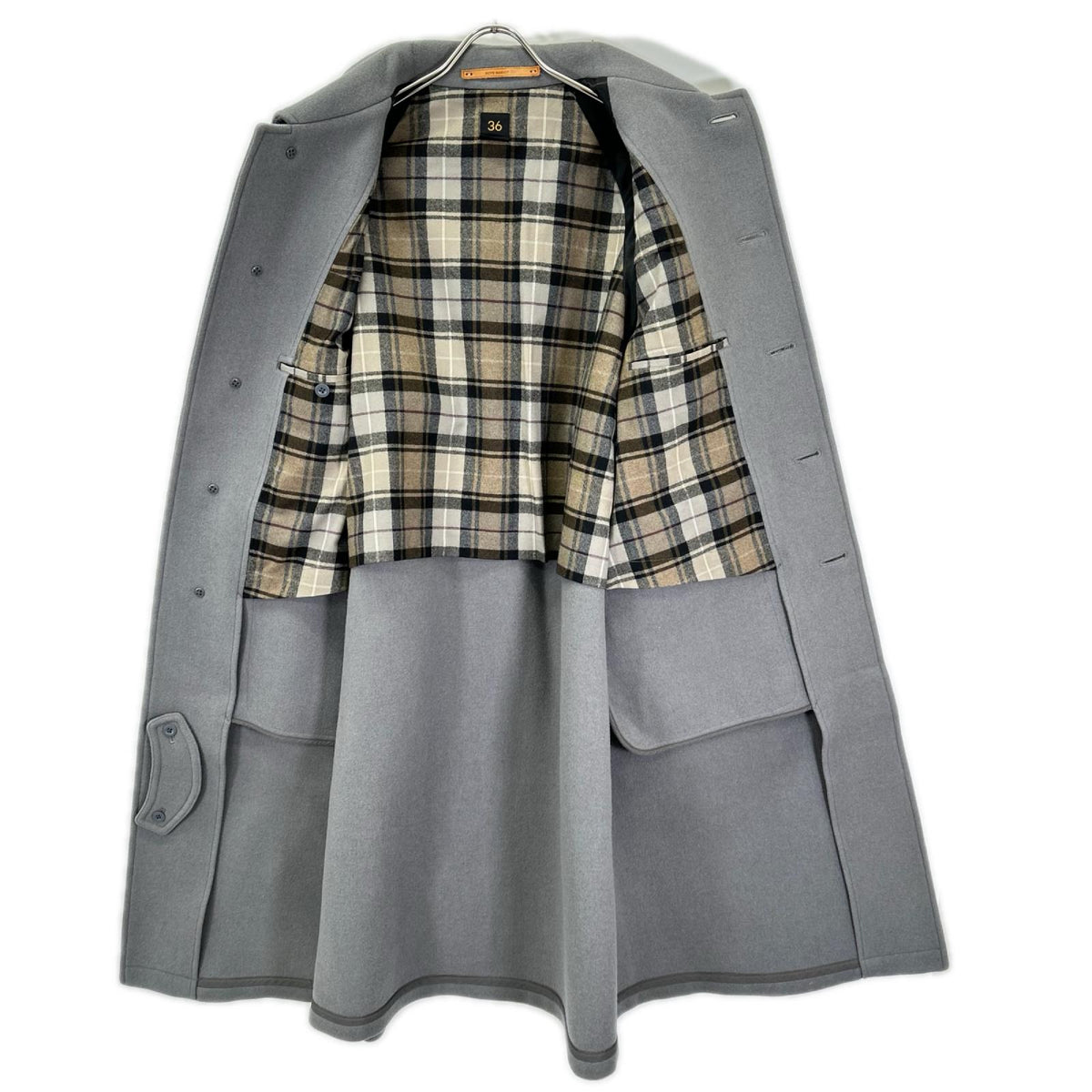 SCYE BASICS サイベーシックス 5119-73541 グレー ウール×カシミア Pコート コート