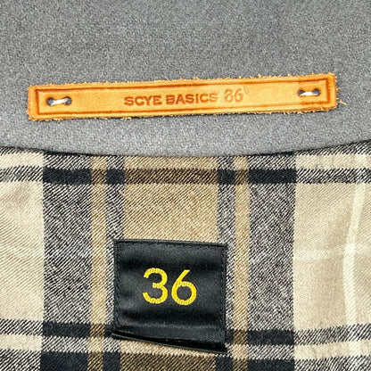 SCYE BASICS サイベーシックス 5119-73541 グレー ウール×カシミア Pコート コート