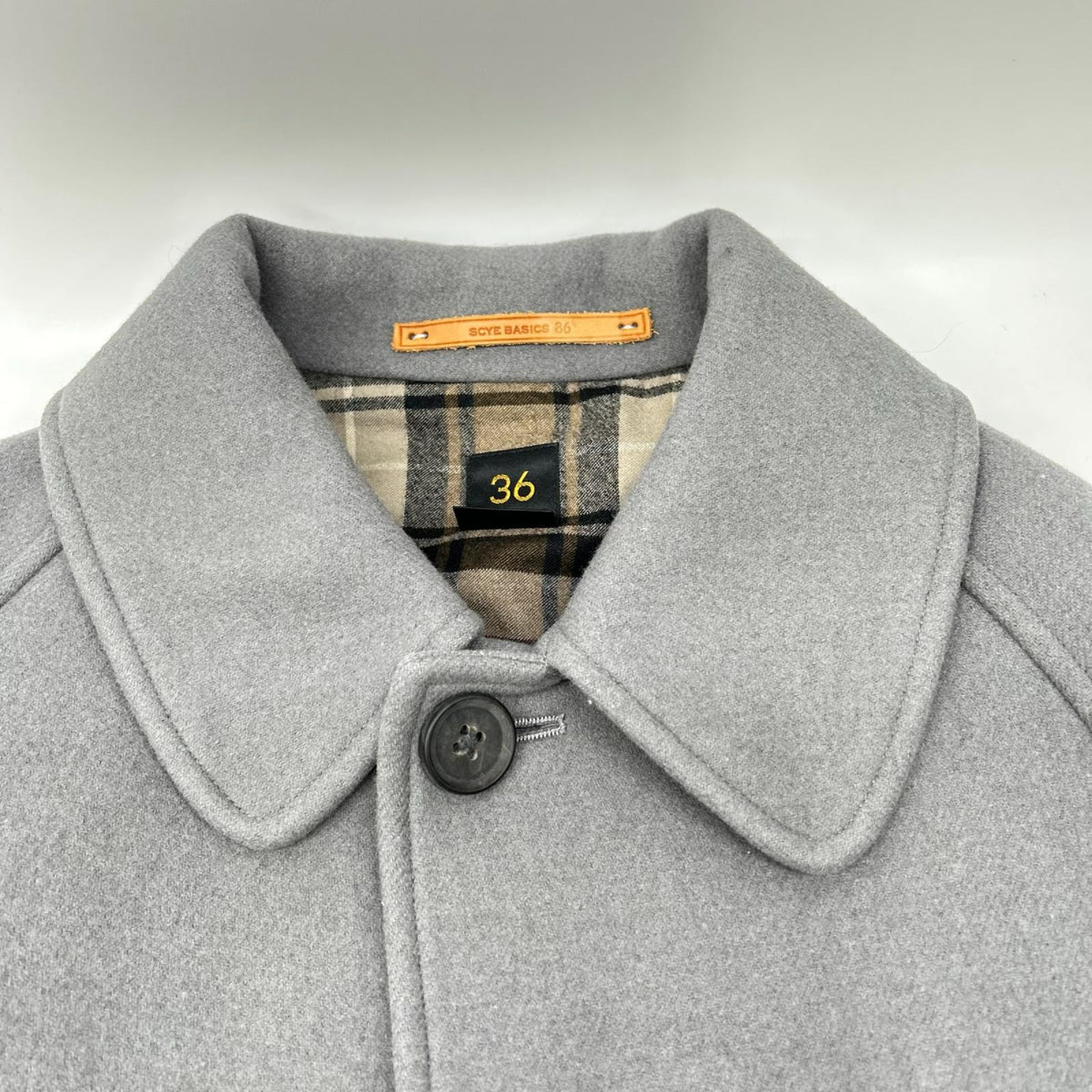 SCYE BASICS サイベーシックス 5119-73541 グレー ウール×カシミア Pコート コート