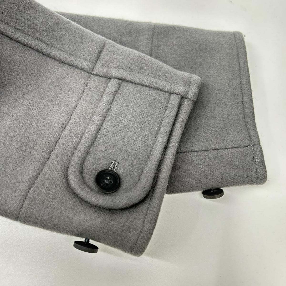 SCYE BASICS サイベーシックス 5119-73541 グレー ウール×カシミア Pコート コート