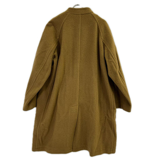 unfil アンフィル OEFL-UM220 ブラウン ウール100 NAPPED WOOL-MELTON BAND COLLAR COAT コート