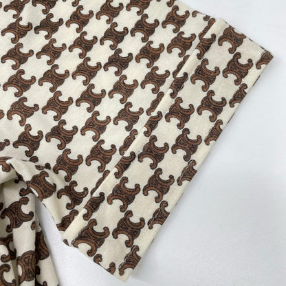 CELINE セリーヌ 2X37B962R ウール×カシミヤ トリオンフ 金ボタン ロングワンピース ワンピース