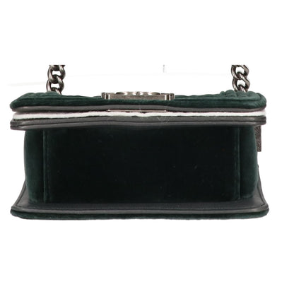 CHANEL シャネル 17番台 A67364 ベルベット ボーイシャネル15 ミニ チェーン ショルダーバッグ
