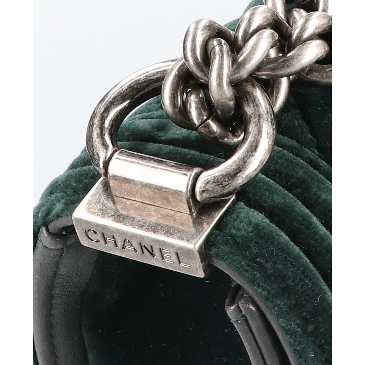 CHANEL シャネル 17番台 A67364 ベルベット ボーイシャネル15 ミニ チェーン ショルダーバッグ