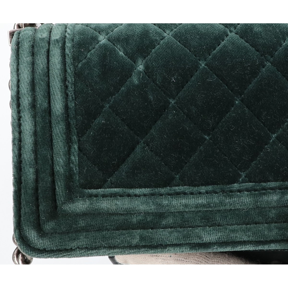 CHANEL シャネル 17番台 A67364 ベルベット ボーイシャネル15 ミニ チェーン ショルダーバッグ
