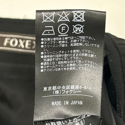 FOXEY フォクシー 37115-ASFI415T Pleats Chic/プリーツシック ブラック ウール混 アシンメトリーミディアムスカート スカート